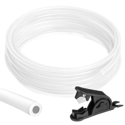 310577 - KOVSGQ Tub PTFE për Filament 1.75 mm për Printerë 3D, Tub PTFE i veshur me Teflon, 10 m, Diametër Intensiteti 2.5 mm x Diametri i Jashtëm 4 mm, me Prerës, për Bambu Lab A1/A1 Mini/P1P/P1S/X1C, për Creality K1/K1 Max/Ender 3 V3 (Transparent)