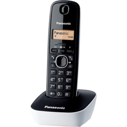 296013 - PANASONIC Telefon Dixhital Pa Tel KX-TG1611JTW, Njësi Baze dhe Një Telefon, ID e Thirrësit, Ekran LCD, Libër Telefonash, Memorie Rithirrjeje, Orë me Alarm, E Bardhë