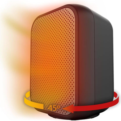 164645 - CECOTEC ReadyWarm 1500 Max - Ngrohës tavoline me rrotullim qeramike, 1500 W Fuqi, Lëkundje, Termostat i Rregullueshëm, 3 Mënyra të Funksionimit, Mbulon Sipërfaqen 15 m2.