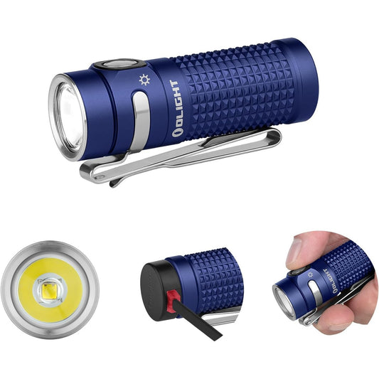 245262 - OLIGHT Baton 4 Dritë dore LED, 1300 lumen, 170m, Mini Fener i papërshkueshëm nga uji, për kamping dhe raste urgjente - Blu