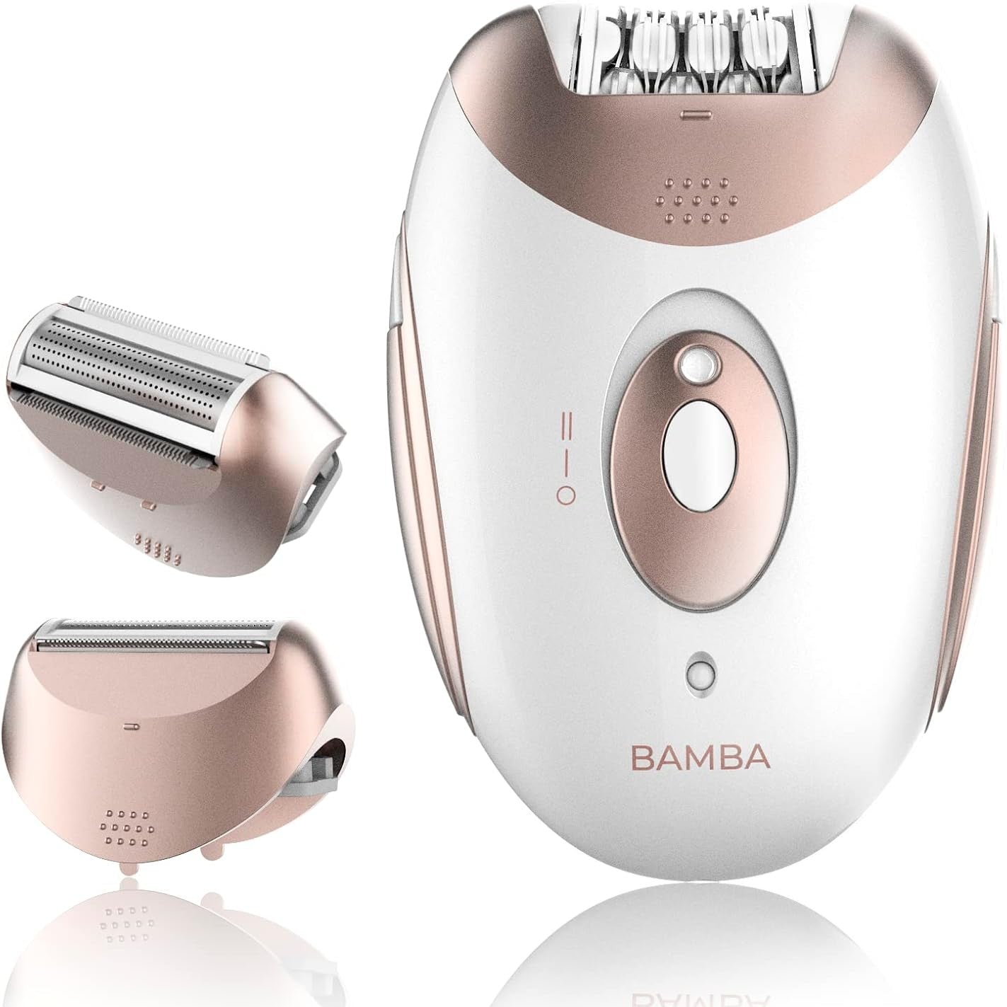 275357 - CECOTEC Depilator pa tel Bamba SkinCare Depil-action, bateri litiumi, jetëgjatësi 40 minuta, rezistent ndaj ujit, koka të ndërrueshme, 2 cilësime shpejtësie