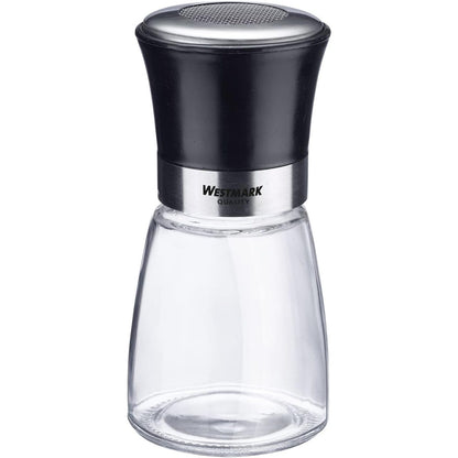 224621 - WESTMARK Enë për sheqer pluhur me kapak aromatik, Kapaciteti: 190 ml, Qelq/Çelik inox/Plastikë, e zezë, Transparente/E zezë/Argjendtë, 69512260