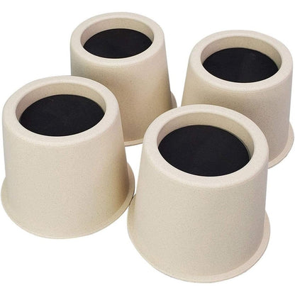 288746 - MIIX HOME Ngjitës shtrati prej fibre bambuje 10 cm, Set me 4 copë, Bezhë