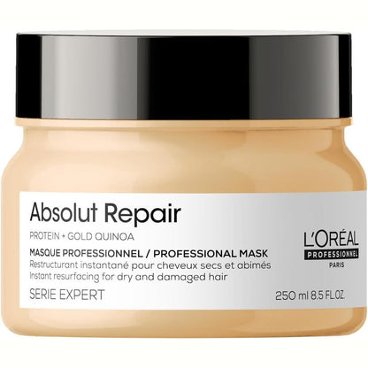 297039 - L'OREAL PROFESSIONNEL - Maska Ristrukturuese e Menjëhershme, 250 ml, Flokë të Tharë dhe të Dëmtuar, Ushqen dhe Riparon Fibrën e Flokëve, E Pasuruar me Proteina Gruri