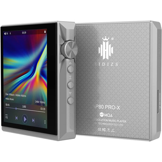 298986 - HIDIZS AP80 Pro-X MP3 Lexues Bluetooth, Baladeur MP3 Audiophile, DAC me dy pulte ESS9219C, Çip FPGA HBC3000, Mbështetje MQA 8X/LDAC/apt-X/AAC/DSD256, Audio me Rezolucion të Lartë, Gri
