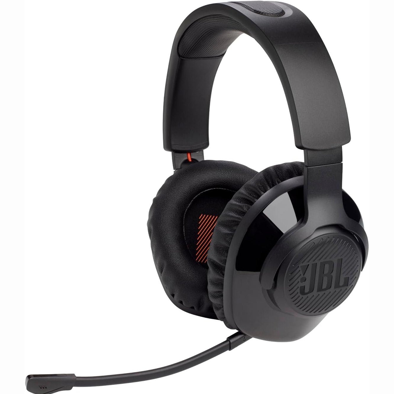 267717 - JBL QUANTUM 350, Kufje për Lojëra Over-Ear, Pa tel 2.4 GHz, Lidhje USB-C, Mikrofon i shkëputshëm, Tingull QuantumSurround, Ngjyra: e zeza