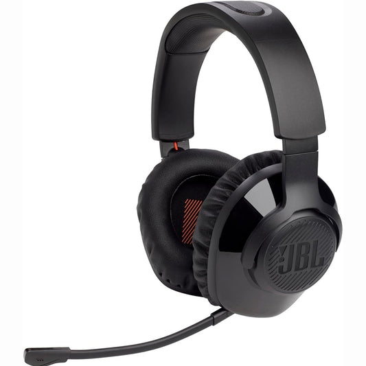 267717 - JBL QUANTUM 350, Kufje për Lojëra Over-Ear, Pa tel 2.4 GHz, Lidhje USB-C, Mikrofon i shkëputshëm, Tingull QuantumSurround, Ngjyra: e zeza