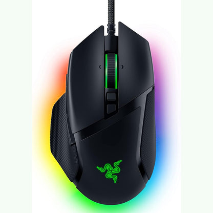 272988 - RAZER BASILISK V3, Maus lojërash me tel, i personalizueshëm me Chroma RGB për PC / Mac, 10+1 butona të programueshëm, Rrotë mausi HyperScroll e anueshme, Dizajn ergonomik, i zi