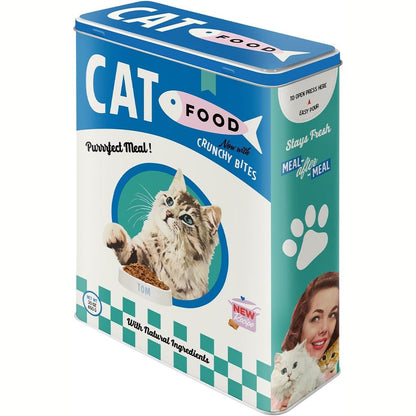 228792 - RETRO NOSTALGIC-ART Enë Ruajtjeje XL, 4 l, Ushqim për Mace, Kuti Ruajtjeje për Ushqim të Tharë