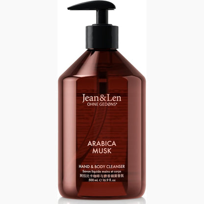 272449 - JEAN & LEN Pastrues për duar dhe trup Arabica & Musk, 500 ml, sapun vegan për trupin dhe duar