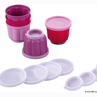 229200 - DR. OETKER Forma për Puding Peppa Pig me 2 Kapakë, 65copë, Rozë, ideale për pjekje me fëmijë dhe tifozë Peppa Pig