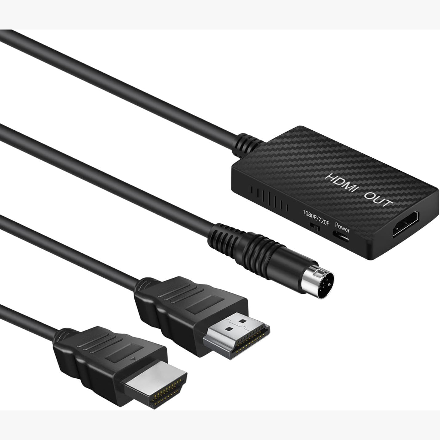 268274 - TNP Adaptues HDMI për Sega Genesis, kabllo lidhjeje HDMI për konsolat Sega Genesis 1 dhe 2, Mega Drive 1 dhe 2