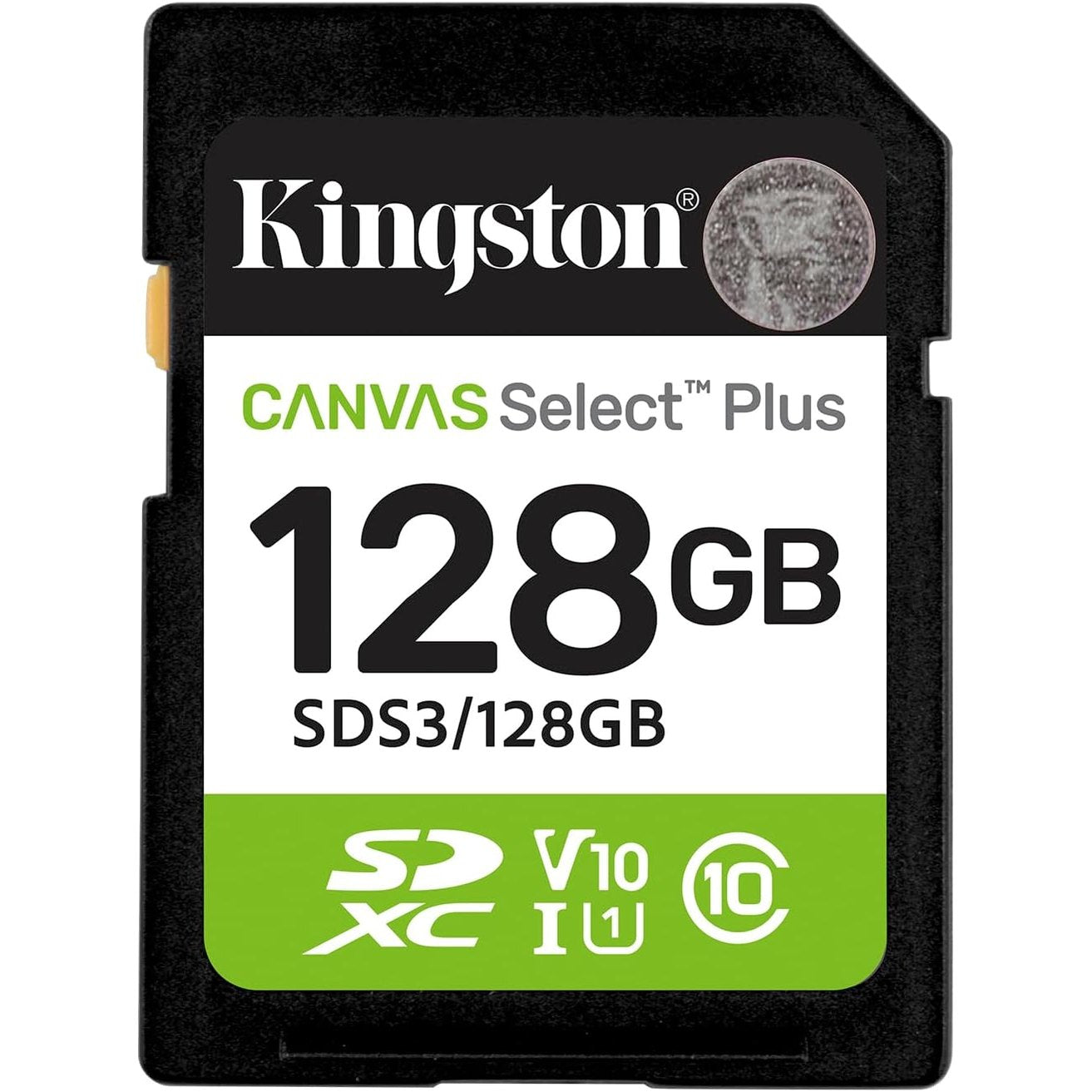 274122 - Kingston Kartë memorieje Canvas Select Plus SD 128GB SDXC Gen3 150MB/s C10 UHS-I U1 V10, SDS3/128GB