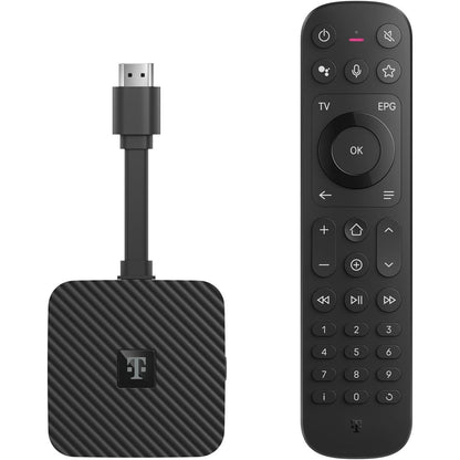 295108 - MAGENTA TV STICK, i Gjeneratës së 2-të, TV dhe Transmetim nëpërmjet Wi-Fi, 160 kanale HD, 4K UHD, HDR, transmetim i drejtpërdrejtë dhe me ndryshim kohe, Shërbime transmetimi (Netflix, Disney+, RTL+, DAZN, Wow) dhe Google Play Store