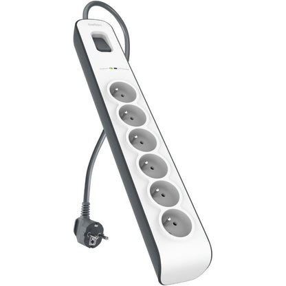 273732 - BELKIN Mbrojtës nga mbitensionet me 6 priza, 650 xhul, kabllo 2m, e bardhë