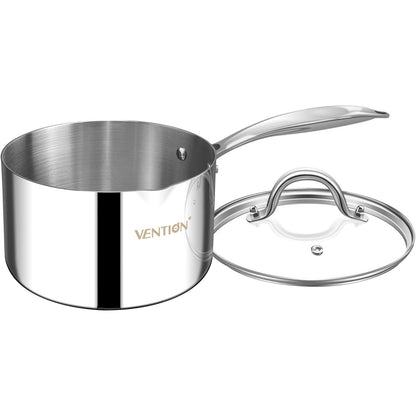 214797 - VENTION Tigan me induksion prej çeliku inox 14cm, 1L me 3 shtresa