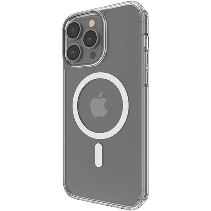 309075 - BELKIN Mbrojtëse MagSafe për iPhone 14 Pro Max, mbulesë magnetike transparente me magnet të integruar dhe skaje të ngritura për mbrojtjen e kamerës, e përshtatshme për karikim pa tel