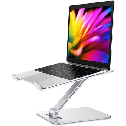 305380 - BABACOM Mbështetëse Laptopësh me Rregullim Lartësie, e Palosshme prej Lidhjeje Alumini, Ergonomike, e Ventiluar, për Laptopët 10-16" (Argjend)
