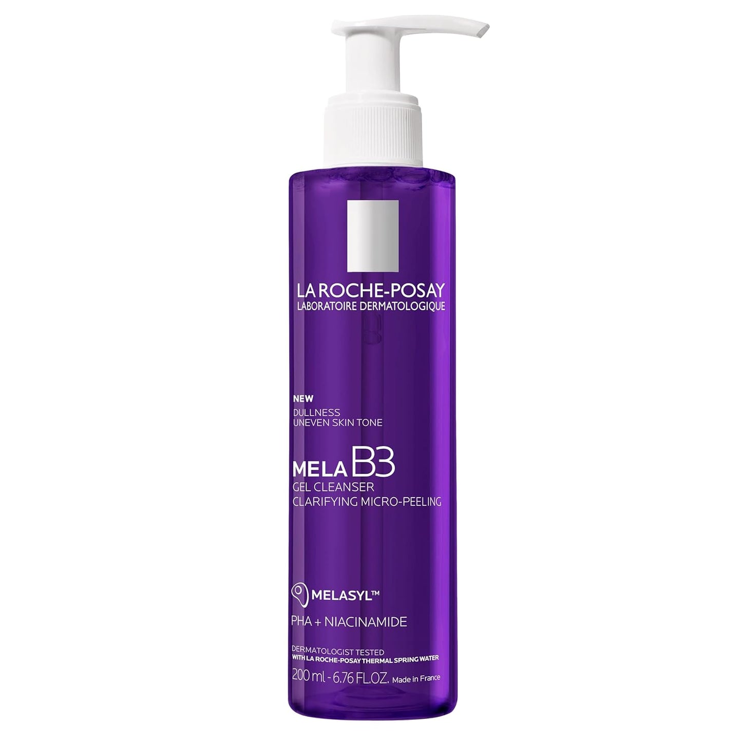 289957 - LA ROCHE-POSAY Xhel pastrues kundër pigmenteve për të gjitha llojet e lëkurës, me Melasyl dhe Niacinamide, mikro-eksfolim i butë, Mela B3, 200 ml