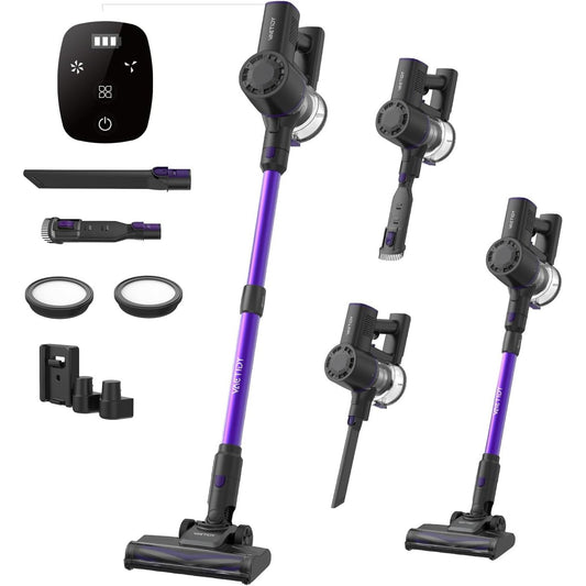 84295 - VACTIDY - Fshesë pa tel, Modeli V8 PRO, Fuqia 25kPa, Pa qese, Ultra e lehtë, Bateri me kapacitet prej 40 minutash, Ngjyra Vjollcë