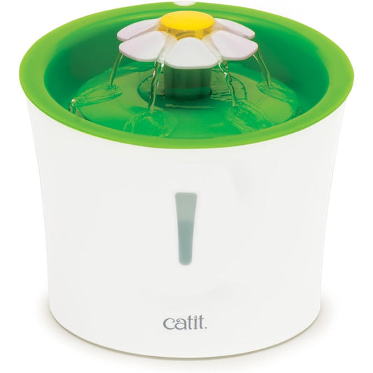 130661 - CATIT Shatërvan me Lule LED, me Filtër Veprimi të Trefishtë, Kapacitet 3L, për Mace, Shatërvan Uji i Pijshëm