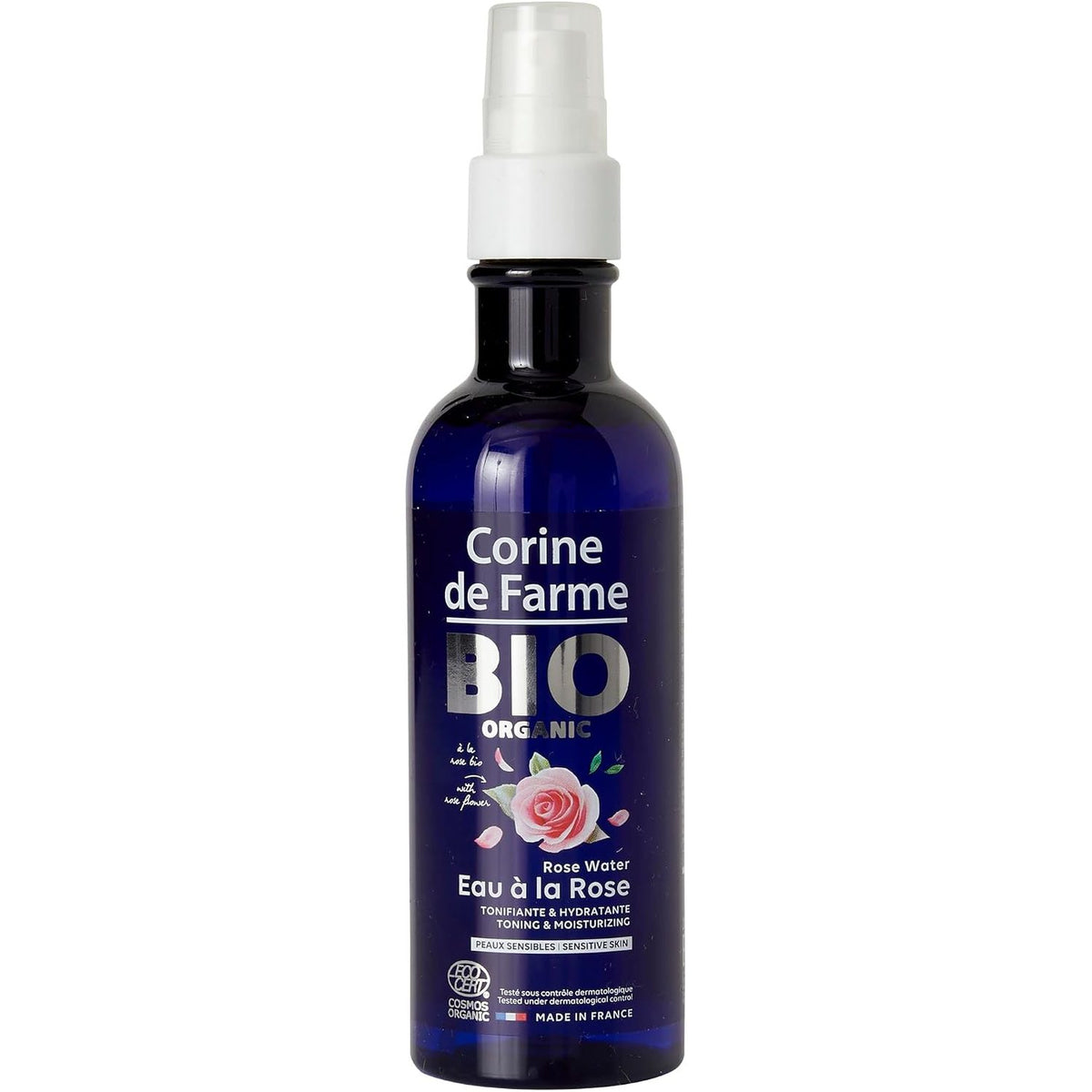 290454 - CORINE DE FARME Pastrues Grimi me Ujë Trëndafili Organik, 200 ml, kundër skuqjes