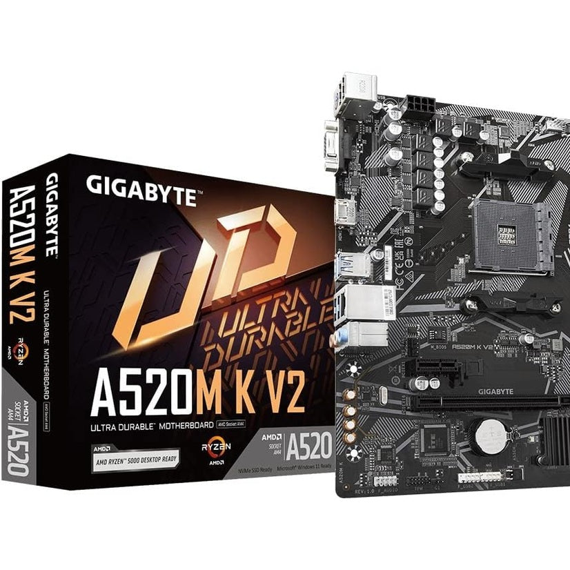 276448 - GIGABYTE Pllakë amë A520M K V2 MicroATX [me çipset AMD A520] MB6136