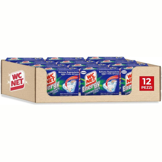 311555 - ENERGY Descraper Rrjetë WC, Heqës pluhuri për gëlqere tualeti, Shkumë vetëpastruese, 4 qese x 12 pako