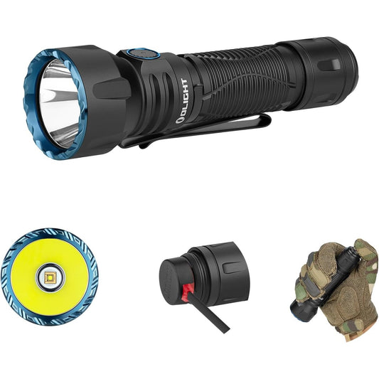 153146 - OLIGHT Drirë LED Profesionale e Rikarikueshme, Fuqi 1350 lm, Veprimi 730m, E Përshtatshme për Kamping dhe Gjueti, Ndriçim Natë, Ngjyra e Zi