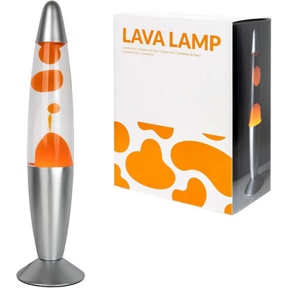 246829 - GIFTMARKET - Llambë Lave Portokalli, 34 x 8.5 cm, Llambë komode me 2 llamba të përfshira