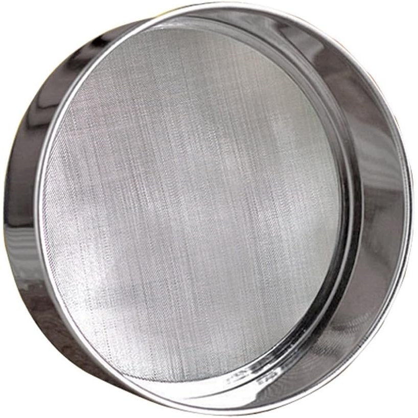 229992 - SITËS MIELLIT PROFESIONAL I RRUMBULLAKËT PREJ ÇELIKU INOX (15.2 CM, ÇELIK 18/8) (40 RRJETË)