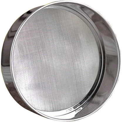 229992 - SITËS MIELLIT PROFESIONAL I RRUMBULLAKËT PREJ ÇELIKU INOX (15.2 CM, ÇELIK 18/8) (40 RRJETË)