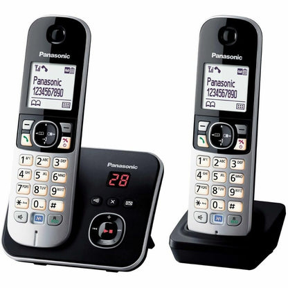 295601 - PANASONIC Duo KX-TG6822FRB Telefon Dixhital Pa Tel DECT me Sekretari Telefonike Wi-Fi, i Zi