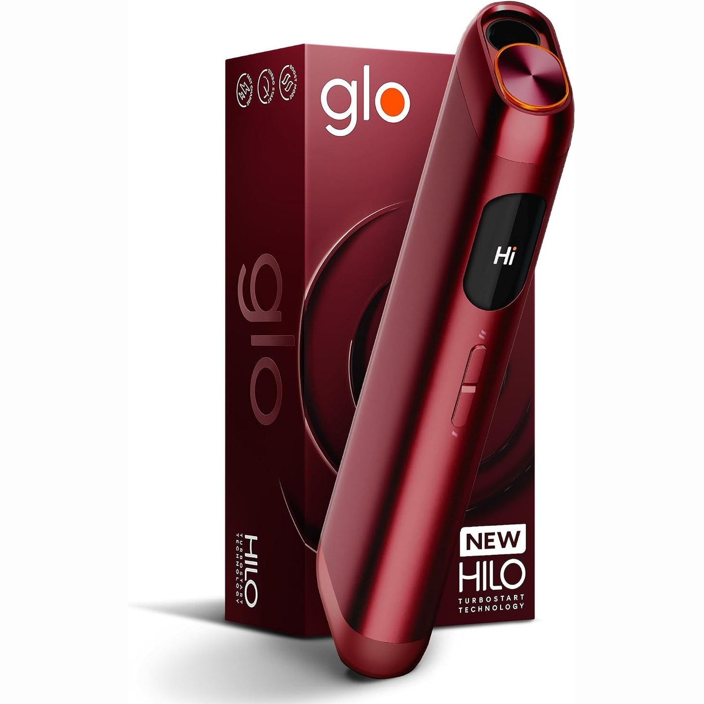 271417 - glo™ Hilo, ngrohësi i duhanit TurboStart™, 2026, ngjyrë Rubini