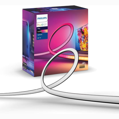221011 - PHILIPS Hue Play Gradient - Shirit LED inteligjent, 65 inç, Sinkronizohet me përmbajtjen e ekranit, i pajtueshëm me Alexa dhe Google Home
