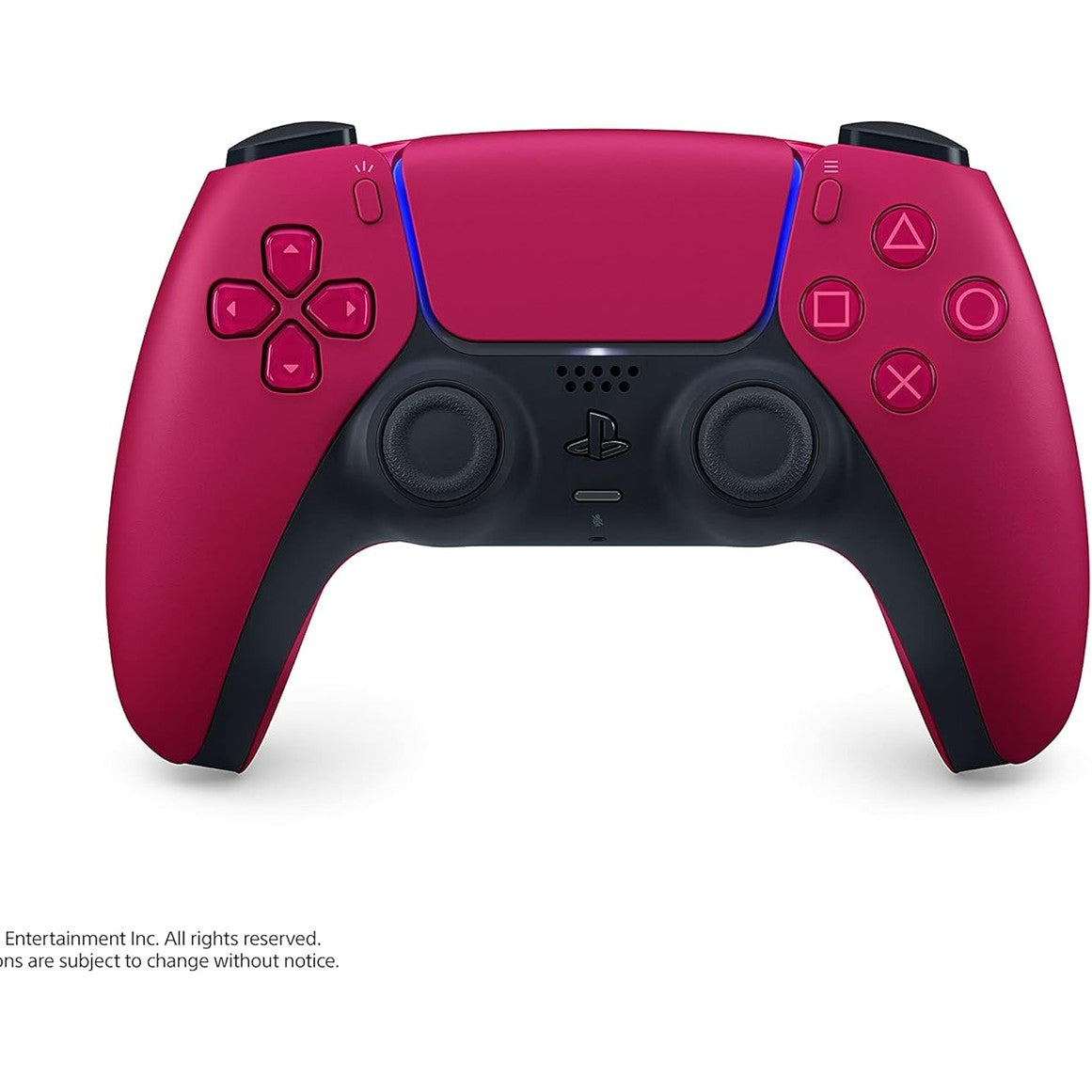 292349 - SONY PlayStation Kontrollues Zyrtar DualSense 5, pa tel, reagim haptik, shkelës adaptues, mikrofon i integruar, bateri e rikarikueshme, e përputhshme me PS5/PC, ngjyra: e kuqe kozmike