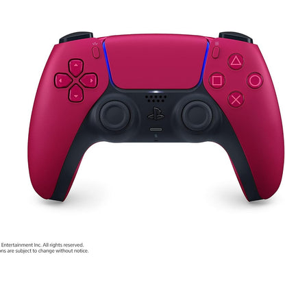 292349 - SONY PlayStation Kontrollues Zyrtar DualSense 5, pa tel, reagim haptik, shkelës adaptues, mikrofon i integruar, bateri e rikarikueshme, e përputhshme me PS5/PC, ngjyra: e kuqe kozmike