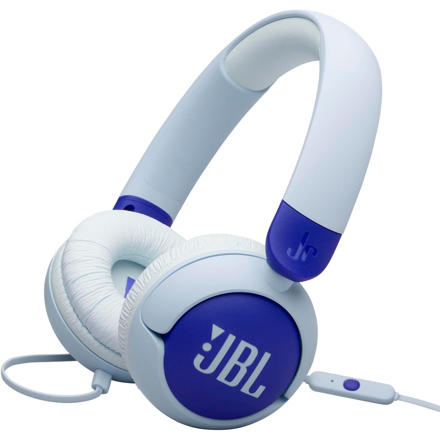 268519 - JBL Kufje Junior 320 për fëmijë me mikrofon të integruar, JBL Safe Sound, volum të ulët, mbulesë të butë, afishe 12 mm, dizajn portativ, blu