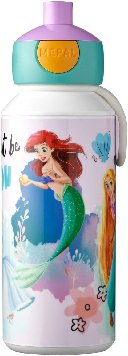 168847 - MEPAL - Shishe uji e ripërdorshme pa BPA, e sigurt për lavatriçe, 400ml - Modeli Princesha Disney - Koleksioni Kampusi