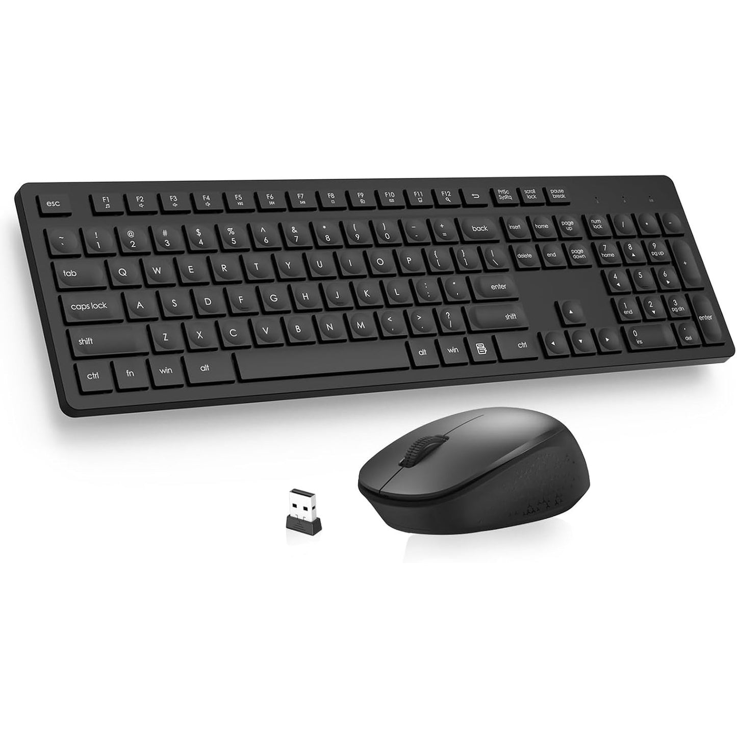 320220 - LEADSAIL Set tastiere dhe mausi pa tel K786, QWERTZ, 2.4 GHz, për PC/Laptop, i zi
