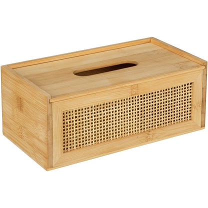 250811 - KUTI PËR PECETA WENKO ALLEGRE, Kuti Dekorative për peceta ose peshqirë, 25 x 10 x 13 cm, Natyrale