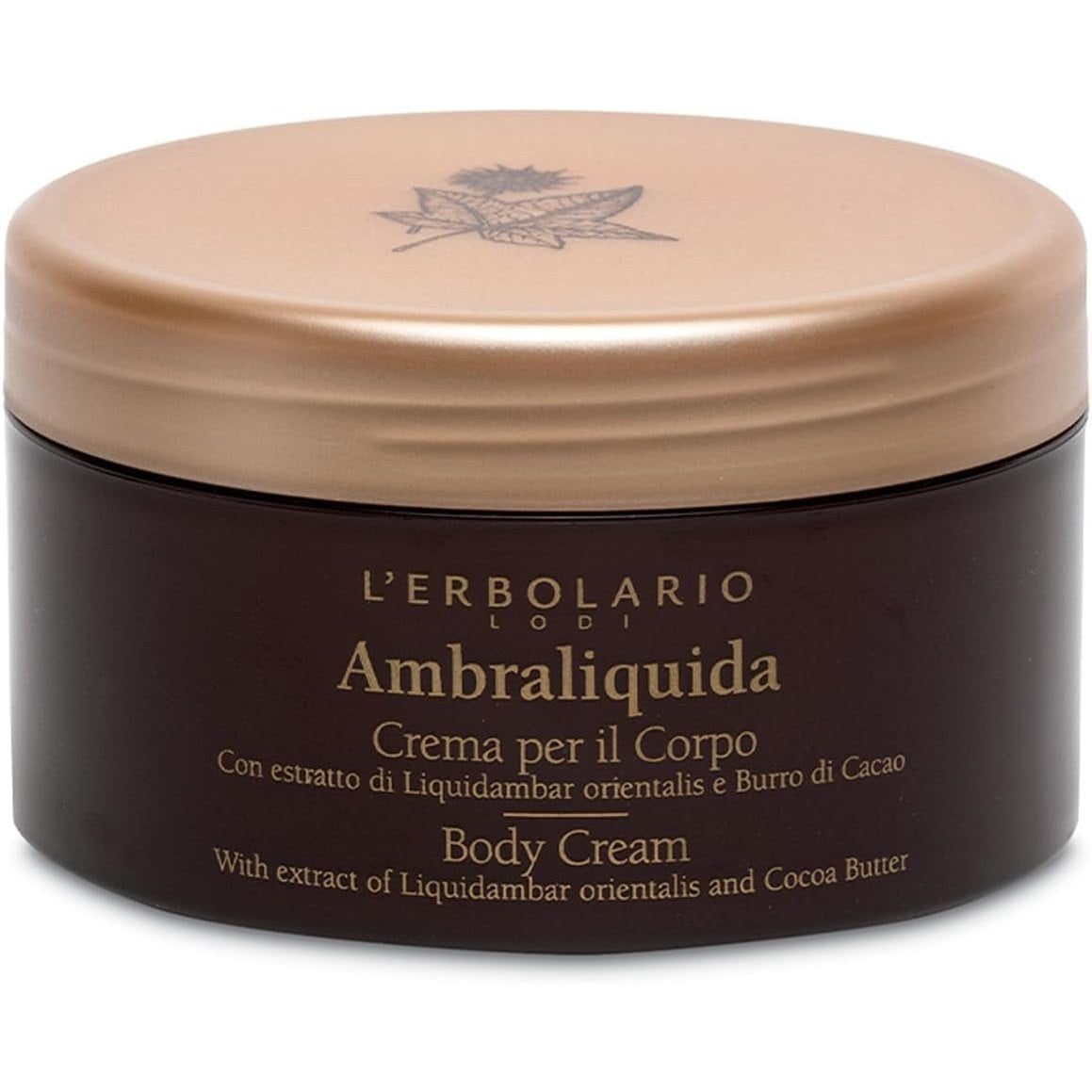 303021 - L'ERBOLARIO Krem trupi Ambraliquida, hidratues dhe forcues, për lëkurë të thatë, 250 ml