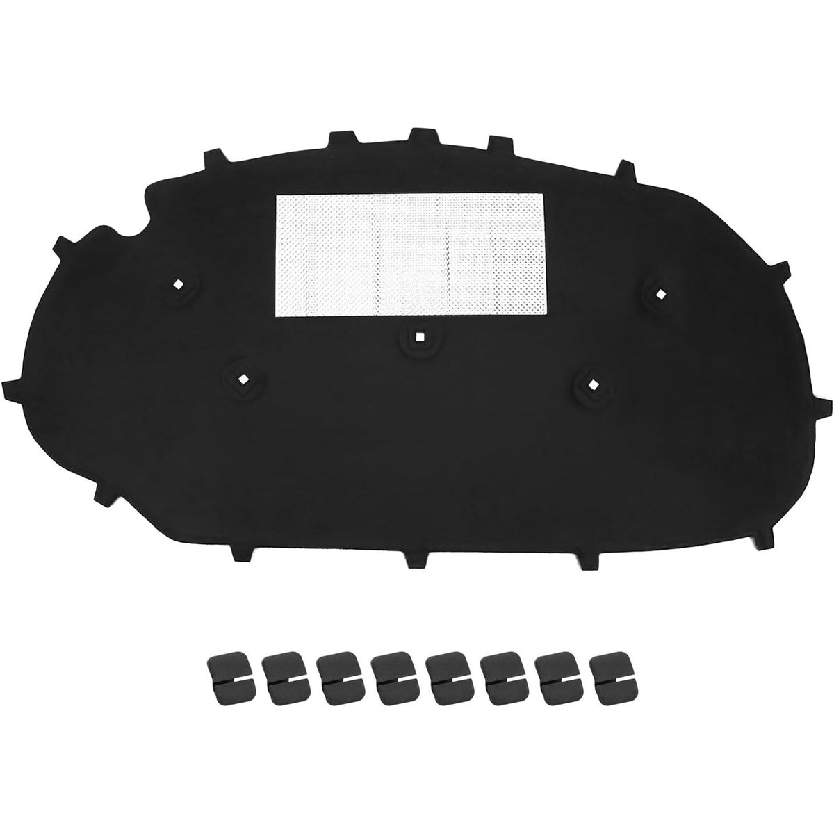 313368 - QWORK® Tapeti izolues i kapakut të motorrit, i pajtueshëm me VW Golf 6