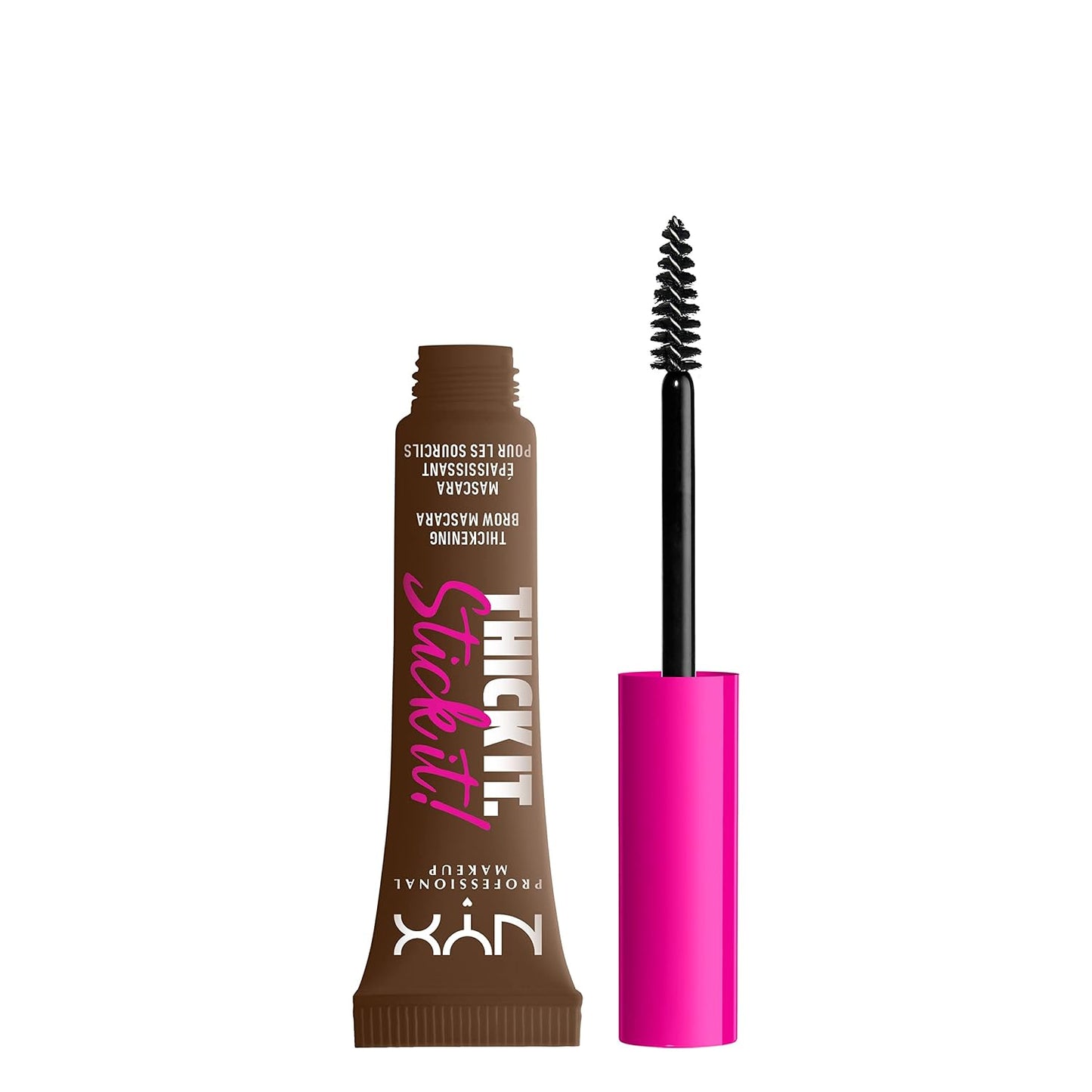 321775 - NYX Professional Makeup Thick It. Stick It - Rimel për vetulla - I ngjyrosur dhe i trashur, rezultat 16 orësh - Nuanca: Brunette (06)