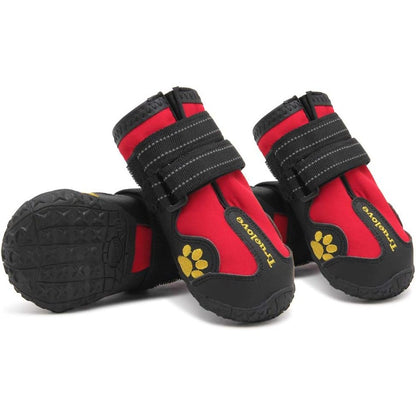 195635 - MOKCCI Çizme Truelove Paw Protection për Qen, Këpucë të Papërshkueshme nga Uji, me Rripa Reflektues, për Qen të Vegjël, të Mesëm dhe të Madh