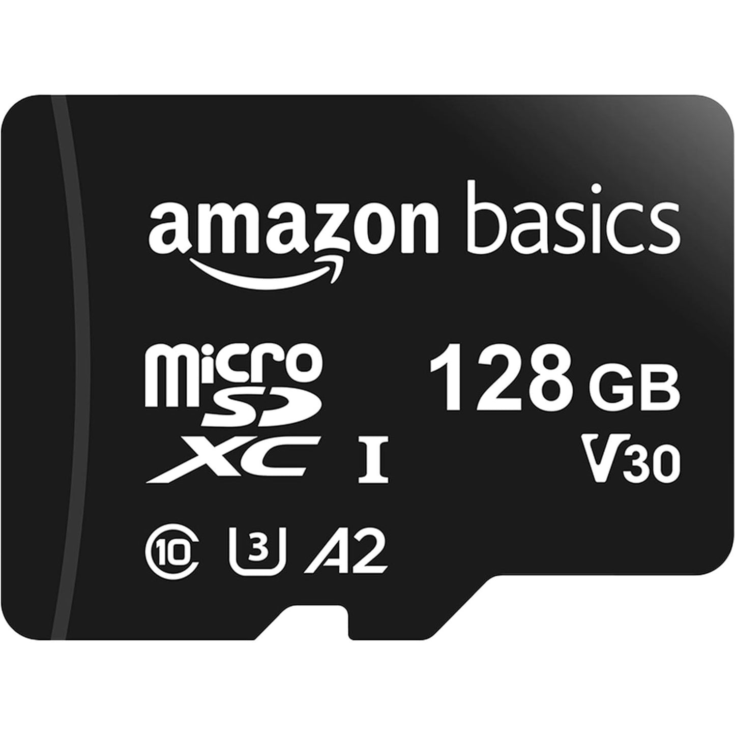 273435 - AMAZON BASICS Kartë memorieje 128GB microSDXC me adaptor SD, A2, U3, Shpejtësi leximi deri në 100MB/s, e zezë