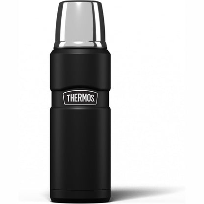 223366 - KING Termos shumëfunksional prej çeliku inox 470ml, e zezë mat
