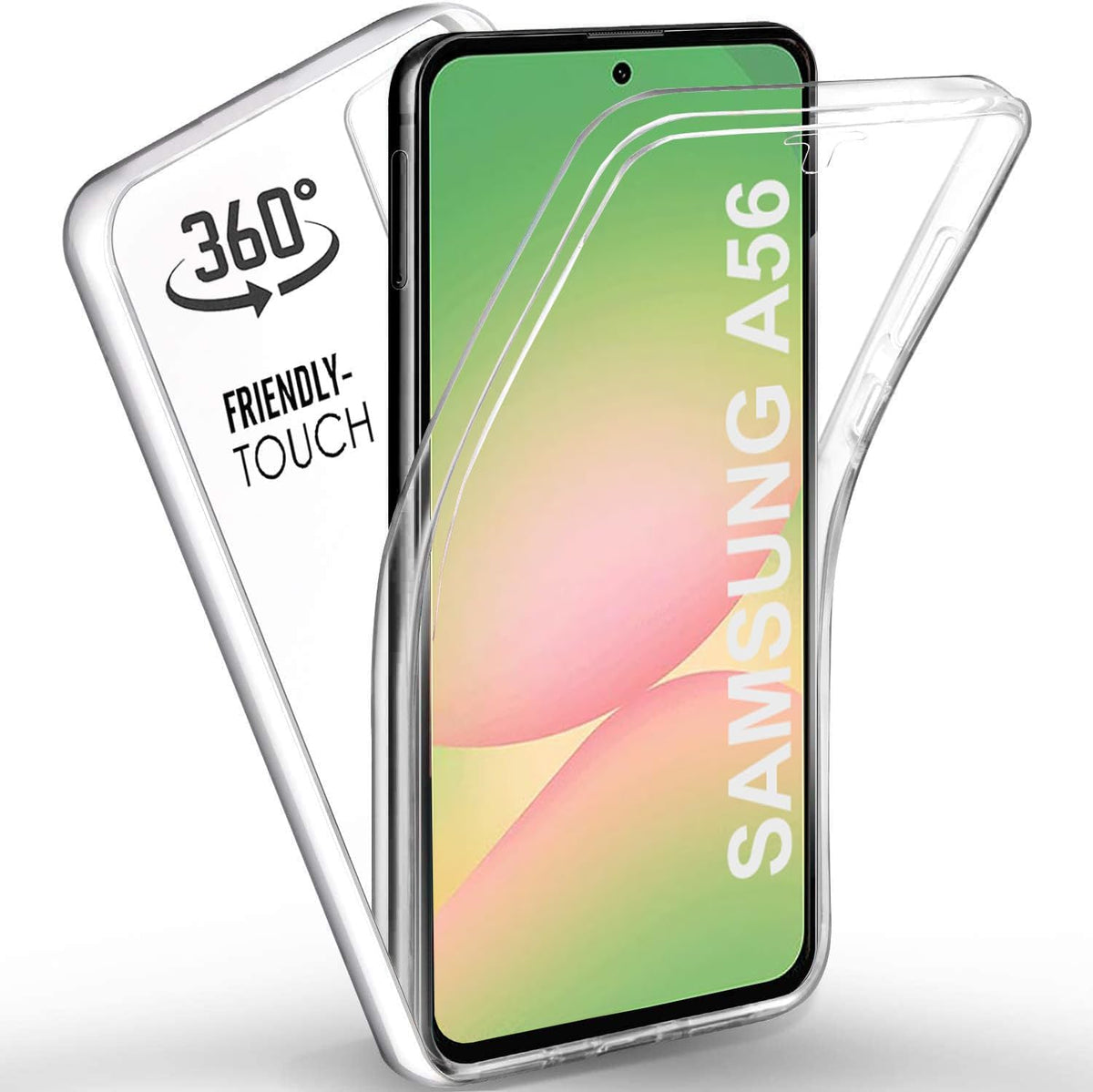 310545 - DNSEA Mbulesë për Galaxy A56 / A56 5G, transparente 360°, xhel silikoni TPU, mbrojtëse anti-goditje