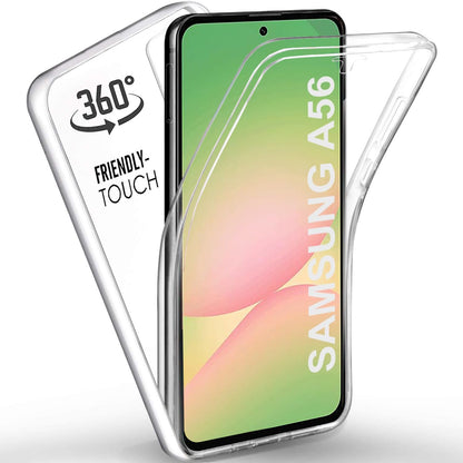 310545 - DNSEA Mbulesë për Galaxy A56 / A56 5G, transparente 360°, xhel silikoni TPU, mbrojtëse anti-goditje