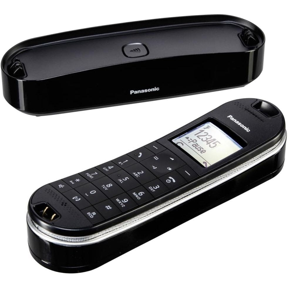 319594 - PANASONIC Telefon pa tel KX-TGK320GB me sekretari telefonike (telefon analog DECT, modalitet Eco-Plus, bllokim thirrjesh, orë me zile, monitor për foshnje) i zi